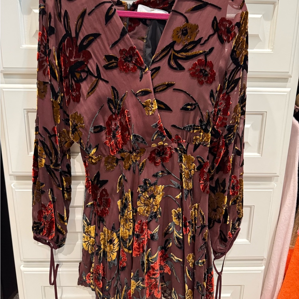 Amanda Uprichard Velvet Wrap Dress